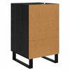 vidaXL Armadio da Notte Rovere Nero 40 x 40 x 66 cm Legno multistrato