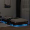 vidaXL Giroletto con LED Rovere Marrone 90x200 cm
