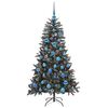 vidaXL Albero di Natale artificiale con 150 LED Verde 150 cm
