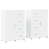 vidaXL Credenze 2 pz Bianche 60x31x84 cm in Legno Multistrato
