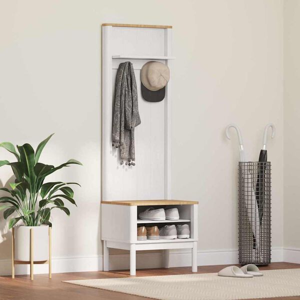 vidaXL Armadio per corridoio FLORO Bianco 50 x 40 x 158 cm