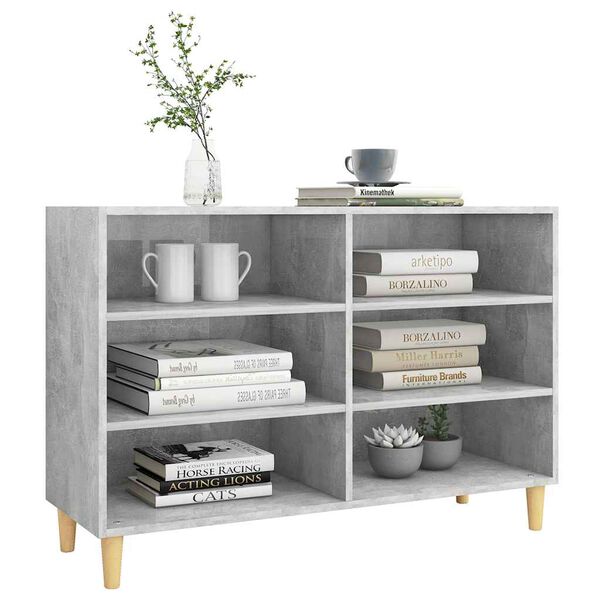 vidaXL Credenza Grigio Cemento 103,5x35x70 cm in Legno Multistrato
