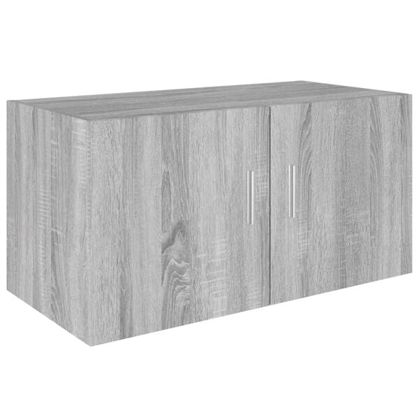 vidaXL Armadietto da Parete Grigio Sonoma 80x39x40cm Legno Multistrato
