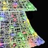 vidaXL Albero di Natale con 240 LED Multicolore 180 cm Acrilico