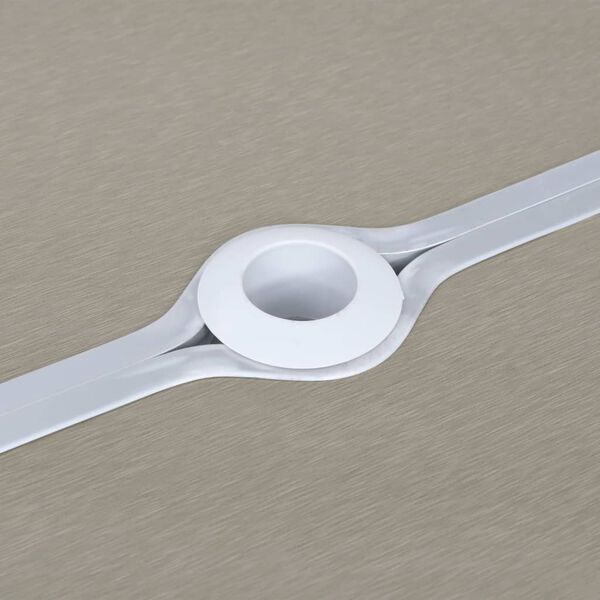 vidaXL Tavolo Pieghevole da Campeggio con 4 Sedili Acciaio Alluminio