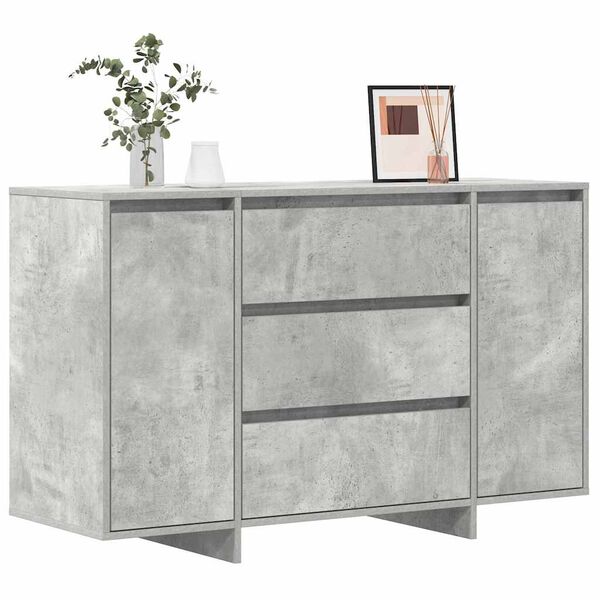 vidaXL Credenza Grigio cemento 120 x 41 x 75 cm Legno multistrato