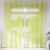 vidaXL Tende in Voile con Occhielli 2 pz Verde Mela 140x225 cm
