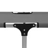 vidaXL Lettino Prendisole Senior Pieghevole Alto Alluminio Grigio