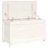 vidaXL Panca Bianca 80x41x77 cm in Legno Massello di Pino