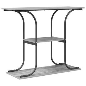 vidaXL Tavolo consolle Grigio Sonoma 101 x 35 x 80,5 cm