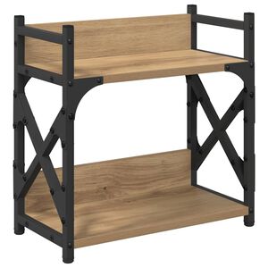 vidaXL Supporto per Stampante Rovere artigianale 40 x 20 x 40 cm