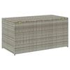 vidaXL Baule da Giardino in Polyrattan 100x50x50 cm Grigio