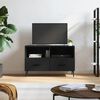 vidaXL Mobile Porta TV Nero 80x36x50 cm in Legno Multistrato