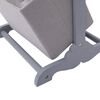 vidaXL Contenitore a 2 Livelli Grigio Scuro 35x35x72 cm in Legno