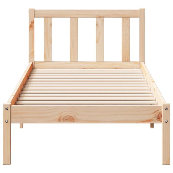 vidaXL Letto Extra Lungo senza Materasso 80x220 cm in Legno di Pino