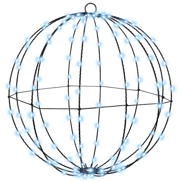 vidaXL Palla con 160 LED Bianco freddo 50,5 x 50,5 x 52 cm Metallo