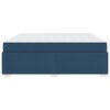 vidaXL Struttura del letto con materasso Blu 180 x 200 cm Tessuto