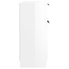 vidaXL Credenza Bianco Lucido 60x30x70 cm in Legno Multistrato
