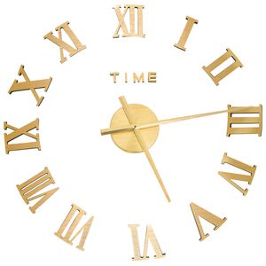 vidaXL Orologio da Parete 3D Design Moderno Oro 100 cm XXL