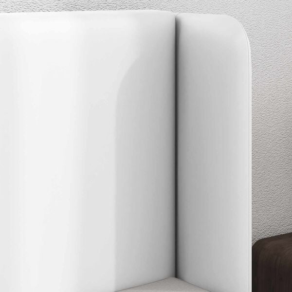 vidaXL Orecchia della Testata Bianco 40,5 x 40,5 x 4 cm PVC