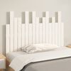 vidaXL Testiera da Parete Bianca 108x3x80 cm in Legno Massello di Pino