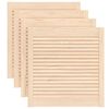 vidaXL Ante con Design a Lamelle 4 pz 61,5x59,4 cm in Legno di Pino