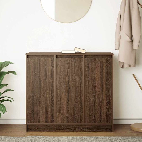 vidaXL Credenza Rovere Marrone 85x34x76 cm in Legno Multistrato