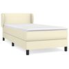 vidaXL Giroletto a Molle con Materasso Crema 100x200 cm in Similpelle