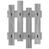 vidaXL Appendiabiti a muro Grigio sonoma 60 x 3 x 82 cm