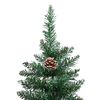 vidaXL Albero di Natale snodato con 300 LED Verde e Bianco 180 cm