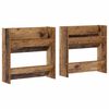 vidaXL Mobile per scarpe 2 pcs Legno vecchio 60 x 18 x 60 cm