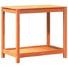 vidaXL Tavolo Invasatura Ripiano Marrone Cera 82,5x50x75 Massello Pino