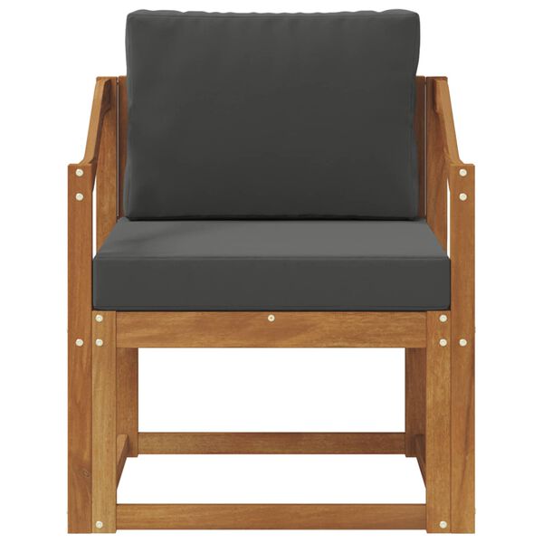 vidaXL Divano da esterno Legno di Acacia Massello e Poliestere