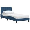 vidaXL Letto con Materasso Hanko Blu 90x190 cm in Tessuto