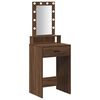 vidaXL Tavolo da Trucco Marrone 50 x 41 x 140 cm Legno ingegnerizzato