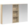 vidaXL Set di Armadi da Bagno 3 pz 80 x 10,5 x 50 cm