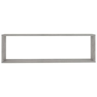 vidaXL Mensole Parete Cubo 6pz Grigio Cemento 100x15x30 cm Multistrato