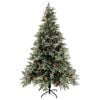 vidaXL Albero di Natale con Luci e Pigne Verde e Bianco 120cm PVC e PE