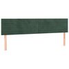 vidaXL Giroletto a Molle con Materasso Verde Scuro 200x200 cm Velluto