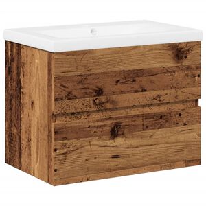 vidaXL Mobile con Lavabo Integrato Legno Antico