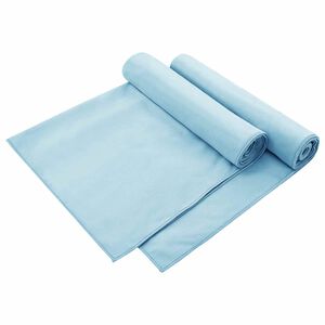 vidaXL Asciugamani per Sedia Outdoor 2 pz Blu 130 x 60 cm