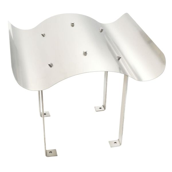 vidaXL Comignolo per Canna Fumaria in Acciaio Inossidabile 70 x 70 x 37 cm