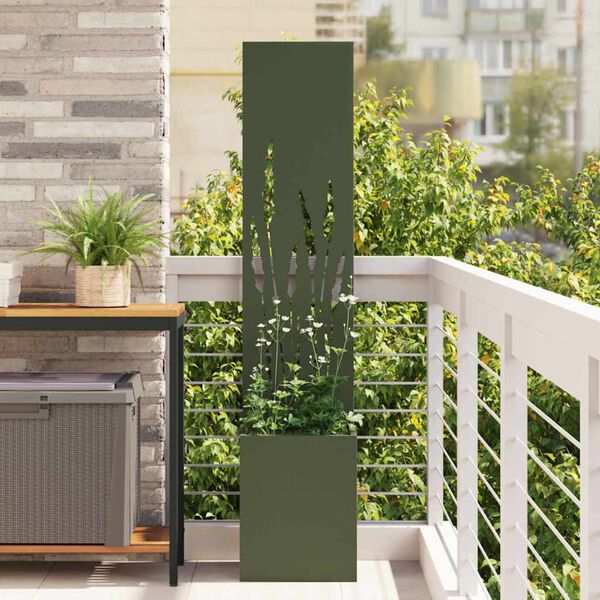 vidaXL Schermo per privacy in giardino Oliver verde 32 x 140 cm