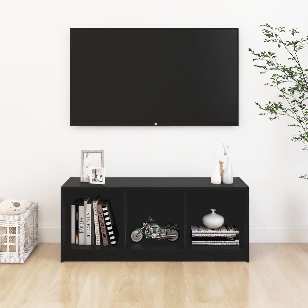 VidaXL Mobile Porta TV Nero 102x34,5x43 cm in Legno Multistrato | Leroy Merlin