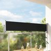 vidaXL Tenda Laterale Retrattile per Patio 60x300 cm Nero