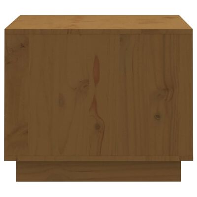 vidaXL Tavolino da Salotto Miele 120x50x40,5 cm Legno Massello di Pino