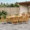 vidaXL Set da Pranzo per Giardino 9 pcs Legno di teak solido