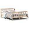vidaXL Letto senza Materasso 135x190 cm in Legno Massello di Pino
