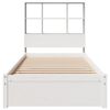 vidaXL Letto Libreria senza Materasso Bianco 90x190 cm Massello Pino