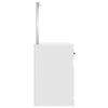 vidaXL Toeletta Specchio Bianco Lucido 90x50x132,5cm Legno Multistrato